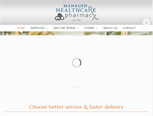 Tablet Screenshot of managedhealthcarepharmacy.com